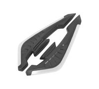 SPAMFAFGHQ 2pcs Motorcycle Winglet Aerodynamic Spoiler Wings Self-adhesive Motorbike Decoration Sticker Motorcycle Accessories(WHITE)