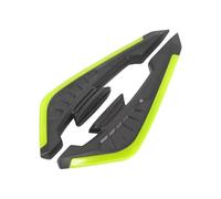 SPAMFAFGHQ 2pcs Motorcycle Winglet Aerodynamic Spoiler Wings Self-adhesive Motorbike Decoration Sticker Motorcycle Accessories(Yellow)