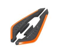 SPAMFAFGHQ 2pcs Motorcycle Winglet Aerodynamic Spoiler Wings Self-adhesive Motorbike Decoration Sticker Motorcycle Accessories(Orange)