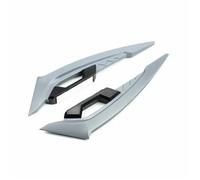 SPAMFAFGHQ 2Pcs Motorcycle Winglets Front Side Spoiler Aerodynamic Wing Set Fixed Wind Wing With Adhesive Decoration Stickers(Grey)