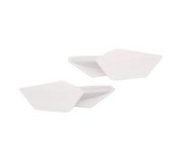 SPAMFAFGHQ 2Pcs Motorcycle Winglets Kits Aerodynamic Side Wing Spoiler Universal Modification Motorcycles Accessories Decoration(WHITE)