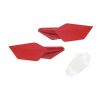 SPAMFAFGHQ 2pcs Motorcycle Winglets Kits Aerodynamic Side Wing Spoiler Universal Modification Motorcycles Accessories Decoration(RED)