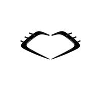 SPAMFAFGHQ 2X For For Fiesta MK8.5 2018+ Rear Bumper Splitter Spoiler Air Vent Cover Side Canards Body Kit