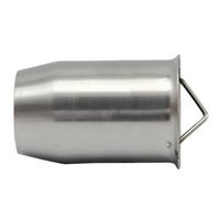 SPAMFAFGHQ 51mm/60mm Universal Refit Motorcycle Exhaust Pipe Catalyst DB Killer Muffler Adjustable Removable Silencer Escapes Stainless Steel(B-50.8mm)