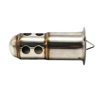 SPAMFAFGHQ 51mm/60mm Universal Refit Motorcycle Exhaust Pipe Catalyst DB Killer Muffler Adjustable Removable Silencer Escapes Stainless Steel(D-60mm)