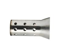 SPAMFAFGHQ 51mm/60mm Universal Refit Motorcycle Exhaust Pipe Catalyst DB Killer Muffler Adjustable Removable Silencer Escapes Stainless Steel(A-50.8mm)