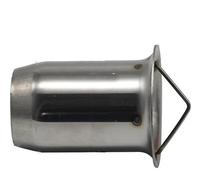 SPAMFAFGHQ 51mm/60mm Universal Refit Motorcycle Exhaust Pipe Catalyst DB Killer Muffler Adjustable Removable Silencer Escapes Stainless Steel(B-60mm)