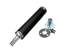 SPAMFAFGHQ 60X280mm Motorcycle Exhaust Muffler Pipe System For 2 Stroke 50-250CC Motorcycle Street Dirt Bike Pipe Silencer Racing(BLACK)