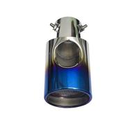 SPAMFAFGHQ 73mm Car Exhaust Muffler Tip For Mitsubishi For PAJERO V31 V33 V73 V93 V97 2007-2019 Stainless Steel Exhaust Pipe Nozzle Inlet(Blue)
