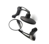 SPAMFAFGHQ 8/10MM Cafe Racer Motorcycle Rearview Mirror Universal For R For Nine T R1200GS S1000RR F800R S1000XR R1250GS F650GS G310R(BLACK)