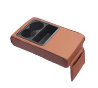 SPAMFAFGHQ Auto Car Armrest Cushion Armrest Cup Holder Rear Seat Increased Elbow Support Car Armrest Holder Vehicle(Brown)