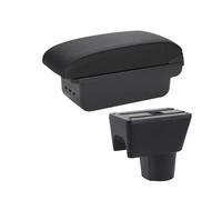 SPAMFAFGHQ Car Armrest Box Storage Box Parts Car Accessories For R&enault For Duster For Oroc 2012 2013 2014 2015 2016 2017 2018(B2 black line 3USB)