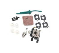 SPAMFAFGHQ Carburetor Kit For S&TIHL FS45 FS46 FS46C FS55 FS55R FS55RC KM55R Fuel Filter Oil Bubble Spark Plug Air Filter Parts(13PCS)