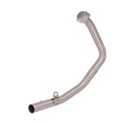 SPAMFAFGHQ Exhaust Header Pipe For CB300R 2018 2019 2020 Motorcycle Front Mid Link Tube Slip On Connect Muffler Titanium Alloy Modified Accessories(Stainless Steel C)