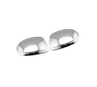 SPAMFAFGHQ For Cadillac For Escalade 2002 2003 2004 2005 2006 Rearview Sticker Side Mirror Cover Wing Cap Exterior Case Trim(Silver)