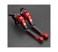 SPAMFAFGHQ for CB125R CBR125R 2011-2029 2020 2021 2022 2023 Motorcycles Adjustable Brake Clutch Lever Foldable Extendable(Red Black)