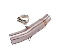 SPAMFAFGHQ For CB300R CBR300 CB300F CB250R CB 300R 300F 2018-2023 Motorcycle Exhaust System Modified Muffler 51mm Middle Link Pipe(Stainless Steel B)