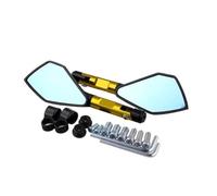 SPAMFAFGHQ For CB650R CB1300 For Hornet 600 For Shadow For Valkyrie For Magna For Rebel Universal 8MM 10MM Most Motorcycle Rearview Side Mirror(Gold)
