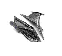 SPAMFAFGHQ For CBR650R CBR 650R 2019 2020 2021 2022 2023 Motorcycle Front Light Cowl Side Winglet Wind Fin Spoiler Trim Cover(Forged Pattern)