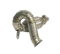 SPAMFAFGHQ For CF MOTO 800 MT 2021+ Motorcycle Exhaust Middle Link Decat Pipe Titanium Alloy Exhaust Pipe Catalyst Tube