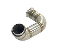 SPAMFAFGHQ For CF Moto 800MT 800 MT 2021+ Motorcycle Exhaust Mid Link Pipe Decat Pipe Replace Catalyst Tube Modified Accessories(Stainless Steel A)