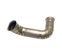 SPAMFAFGHQ For CF Moto 800MT 800 MT 2021+ Motorcycle Exhaust Mid Link Pipe Decat Pipe Replace Catalyst Tube Modified Accessories(Titanium Alloy C)