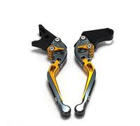 SPAMFAFGHQ for CFMOTO 150nk 150 NK 2017-2018 Nk150 NK150 Motorcycle Adjustable Folding Extendable Clutch Brake Levers(Titanium Gold)