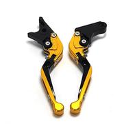 SPAMFAFGHQ for CFMOTO 150nk 150 NK 2017-2018 Nk150 NK150 Motorcycle Adjustable Folding Extendable Clutch Brake Levers(Gold Black)