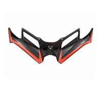SPAMFAFGHQ For CFMOTO 450SR Motorcycle Accessories Front Lip Spoiler ABS Air Deflector Aerodynamic Stability Enhancement (Bright black red)
