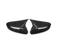 SPAMFAFGHQ For Civic 10th 2016 2017 2018 2019 2020 Rearview Side Mirror Cover Wing Cap Exterior Door Rear View Case Trim Carbon Fiber(Carbon)
