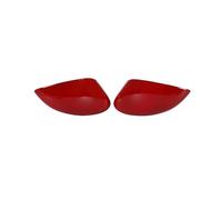 SPAMFAFGHQ For For Fiesta MK7 2009 2010 2011-2017 Rearview Mirror Cover Housing Replacement Side Wing Cap Car Accessories(Glossy Red)