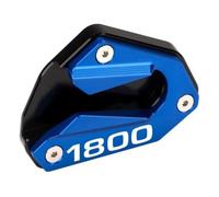 SPAMFAFGHQ For GL1800 For Gold Wing 2018-2025 Motorcycle CNC Aluminum Accessories Kickstand Foot Side Stand Enlarger Pad(Blue)