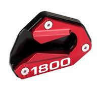 SPAMFAFGHQ For GL1800 For Gold Wing 2018-2025 Motorcycle CNC Aluminum Accessories Kickstand Foot Side Stand Enlarger Pad(RED)