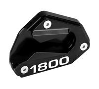 SPAMFAFGHQ For GL1800 For Gold Wing 2018-2025 Motorcycle CNC Aluminum Accessories Kickstand Foot Side Stand Enlarger Pad(BLACK)