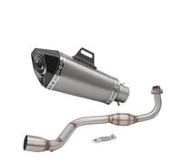 SPAMFAFGHQ For Grom M3 MSX 125 MSX125 2013 2014 2015 2016 2017 2018 2019 Slip On Motorcycle Exhaust Muffler Contact Middle Middle Pipe(Style D)