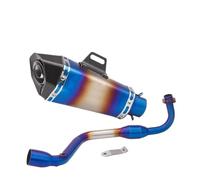 SPAMFAFGHQ For Grom M3 MSX 125 MSX125 2013 2014 2015 2016 2017 2018 2019 Slip On Motorcycle Exhaust Muffler Contact Middle Middle Pipe(Style k)