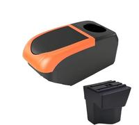 SPAMFAFGHQ For KIA For Rio 3 Armrest Box For KIA K2 For X-line For Rio 3 2011 2012 2013-2016 Car Armrest Accessories Interior Storage Box(B2 Orange frame 6USB)
