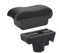 SPAMFAFGHQ For Opel For Astra Armrest Box For Astra H 2006 2007 2008 2009 2010 2011 Car Armrest Curved Surface Storage Box(C3 Black white NO USB)