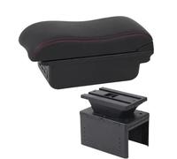 SPAMFAFGHQ For Peugeot 104 106 107 1007 205 206 207 208 3008 Universal Car Central Armrest Storage Box With USB Interface(B red line 3USB)