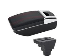 SPAMFAFGHQ For Proton For Persona Iriz Armrest Box Modification Of The Central Storage Box Of Purpose Vehicles USB Charging(A1 Black red NO USB)