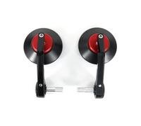 SPAMFAFGHQ For R For Nine-t 2014 2015 2016 2017 2018 2019 S1000RR Motorcycle Cafe Racer Bar End Mirror Handle Bar Rearview Side Mirrors(RED)