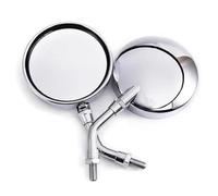SPAMFAFGHQ For R For Nine T R1200GS S1000RR F800R S1000XR R1250GS F650GS G310R 8/10MM Universal Motorcycle Rearview Mirrors(Chrome,Short pole)