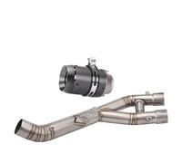 SPAMFAFGHQ For R1 R1M R10 MT10 2015 2016 2017 2018 2019 2020 2021 2022 2023 2024 2025 Motorcycle Stainless Steel Exhaust Pipe 60mm Tail Section Muffler Set(Style E)