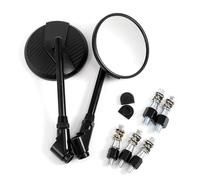 SPAMFAFGHQ For R1200GS S1000R F650GS K1200LT Universal Motorcycle 8mm/10mm Side Mirrors Rear View Mirrors(BLACK)