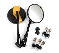 SPAMFAFGHQ For R1200GS S1000R F650GS K1200LT Universal Motorcycle 8mm/10mm Side Mirrors Rear View Mirrors(Gold)