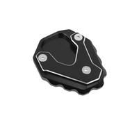 SPAMFAFGHQ For Silver Wing GT 400 600 2001-2017 Motorcycle Foot Side Stand Kickstand Enlarge Extension Support Plate Pad(BLACK)