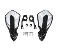 SPAMFAFGHQ For Suzuki 80-450CC RM RMZ RMX DR DRZ Enduro 7/8" Handlebar Universal Motorcycle Handguards 1 Pair(BLACK)