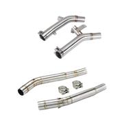 SPAMFAFGHQ For SUZUKI For Hayabusa GSX1300R GSXR1300 2008-2020 Motorcycle Exhaust Escape Modify Left Right Side Link Pipe Connect 51mm Muffer(Style C)
