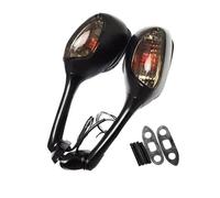 SPAMFAFGHQ For Suzuki SV650 SV650S 2003-2006 2007 2008 SV1000 SV1000S 2003 2004 2005 2006 2007 LED Rear View Side Mirrors Turn Signal Light(Smoked Halogen)