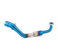 SPAMFAFGHQ For Y&amaha NVX For AEROX NVX155 For AEROX155 2016 2017 2018 2019 2020 2021 Motorcycle Exhaust Header Tube 51mm Stainless Manifold(Blue)